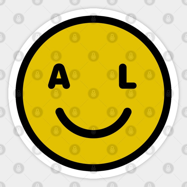 Alabama Smiley Face Sticker by goodwordsco